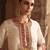 Ivory embroidered chanderi silk kurta set With Dupatta