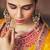 Mustard embroidered chanderi silk kurta set With Dupatta