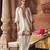 Ivory embroidered chanderi silk kurta set