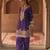 Purple embroidered chanderi silk kurta set