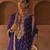 Purple embroidered chanderi silk kurta set