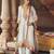 Ivory embroidered chanderi silk kurta set