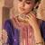 Purple embroidered chanderi silk sharara set