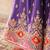 Purple embroidered chanderi silk sharara set