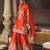 Orange embroidered chanderi silk sharara set