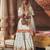 Ivory embroidered chanderi silk sharara set
