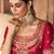 Hot pink embroidered chanderi silk sharara set
