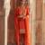 Orange embroidered chanderi silk kurta set With Dupatta