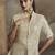Cream georgette embroidered plazzo suit