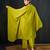 Green plain dola silk kaftan