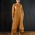 Mustard plain chanderi kurta set