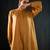 Mustard plain chanderi kurta set