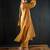 Mustard plain chanderi kurta set
