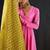 Light pink plain cotton silk anarkali