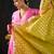 Light pink plain cotton silk anarkali