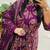 women pure cotton printed purple kurta with pant and dupatta