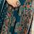 women pure cotton printed blue kurta with pant and dupatta