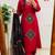women pure cotton printed red kurta with pant and dupatta