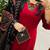 women pure cotton printed red kurta with pant and dupatta