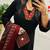 women pure cotton printed black kurta with pant and dupatta