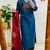 Blue Women Pure Cotton Embroideredry Kurta With Pant And Dupatta
