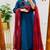 women pure cotton embroidery blue kurta with pant and dupatta