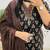 women pure cotton printed black kurta with pant and dupatta
