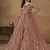 Pink embroidered net anarkali suit