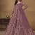 Lavender embroidered net anarkali suit