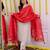 women silk embroidery white kurta with pant and dupatta