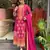 Pink Women Silk Embroideredry Kurta With Pant And Dupatta