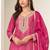 Rani pink digital print & embroidered chinon silk palazzo suit