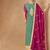 Sea green embroidered chinon silk palazzo suit