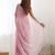ethnic motifs embroidered georgette saree in pink