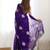 ethnic motifs embroidered georgette saree in purple