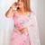 ethnic motifs embroidered georgette saree in pink