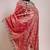 ethnic motifs embroidered georgette saree in red