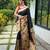 Black woven paithani silk saree with blouse piece
