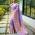 Purple woven paithani silk saree with blouse piece