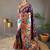Purple woven paithani silk saree with blouse piece