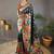 Black woven paithani silk saree with blouse piece