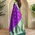 Purple woven silk saree with blouse piece