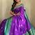 Purple woven silk saree with blouse piece