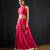 rani pink embroidered cotton silk Lehenga
