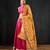 rani pink embroidered cotton silk Lehenga