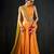 orange embroidered cotton silk Lehenga