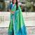 Soft silk zari woven patola saree with contrast bandhani weaves
