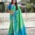 Soft silk zari woven patola saree with contrast bandhani weaves