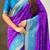 Soft silk zari woven patola saree with contrast bandhani weaves