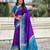 Soft silk zari woven patola saree with contrast bandhani weaves